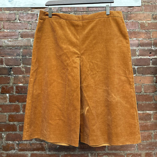 J Crew Cord Midi Skirt Brown Size 12