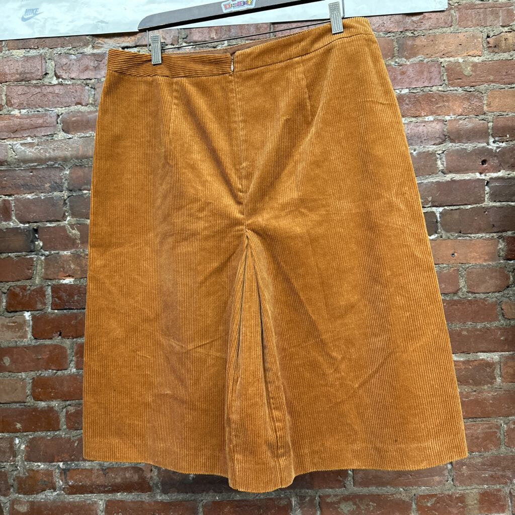 J Crew Cord Midi Skirt Brown Size 12