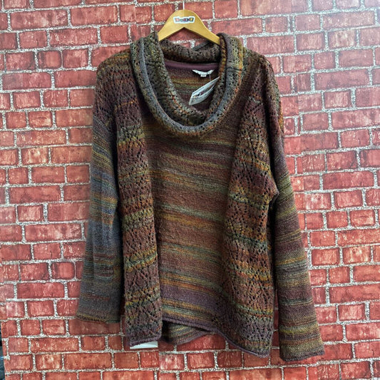 Royal Robbins Knit Cowl neck Sweater Multi Color Size XL