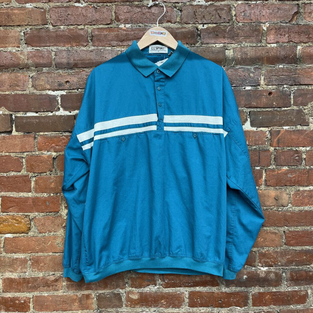 CC Sport Striped Crewneck Blue Size L