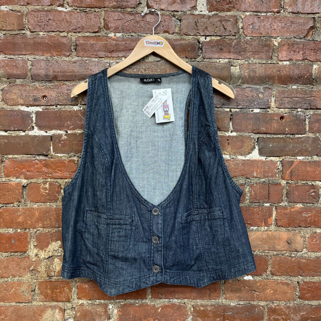 Ana Denim Vest blue Size 2XL