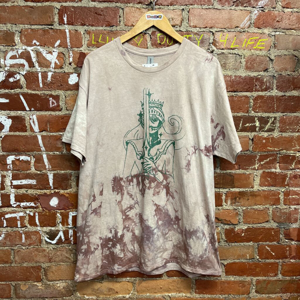 Digital Toni Locally Made Printed tee Brown Size XL