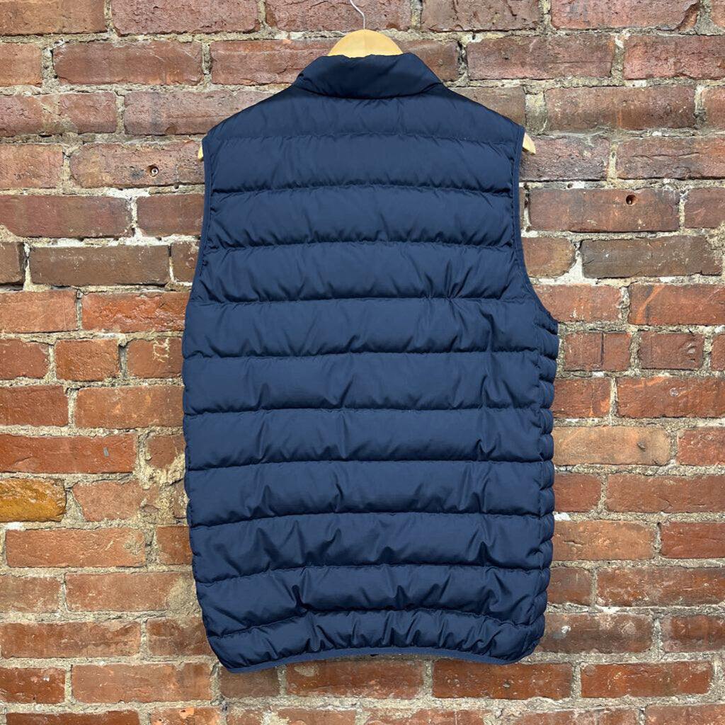 Lands End Down Puffer Vest Blue Size M tall