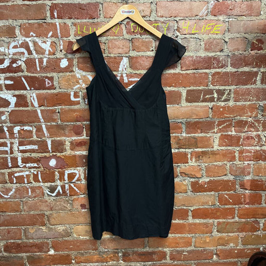 All Saints Silk Mini dress black size 12