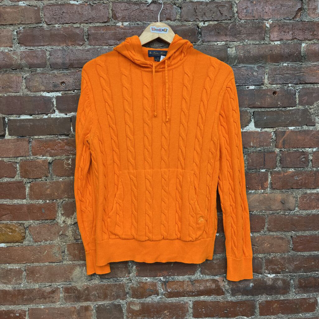 Brooks Brothers Cable Knit hoodies Orange Size M