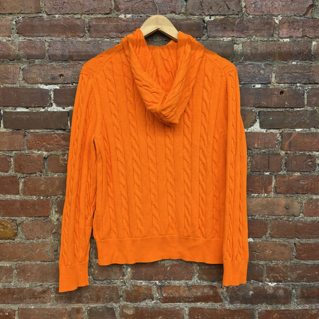 Brooks Brothers Cable Knit hoodies Orange Size M