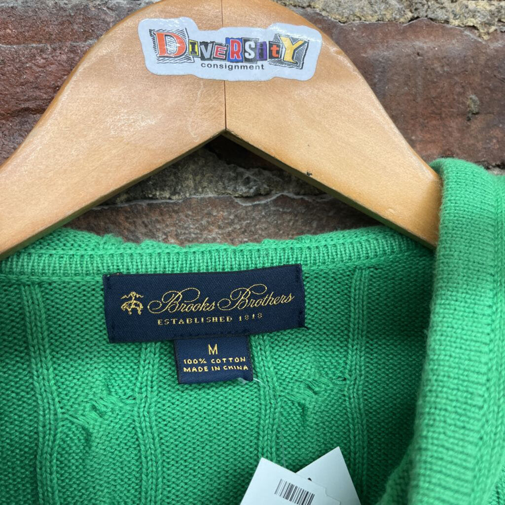 Brooks Brothers Cable Knit hoodies Green Size M