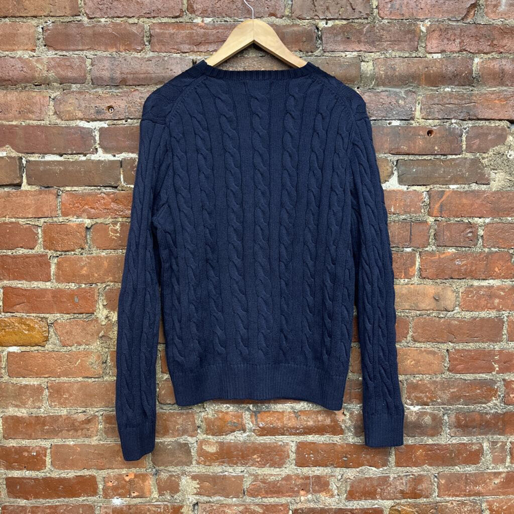 Polo Ralph Lauren Cable Knit Cotton Sweater blue Size M