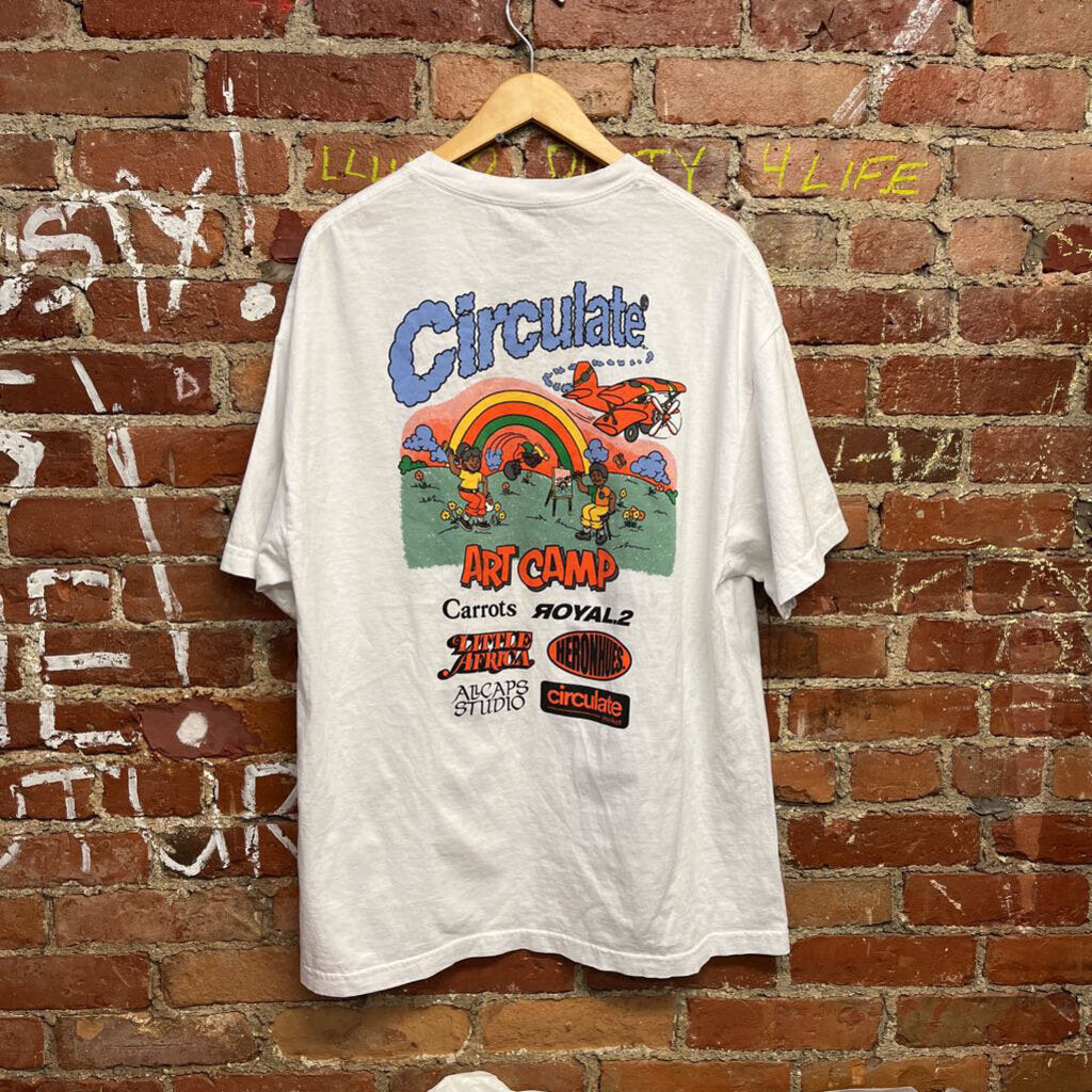 Circulate Arts Camp tee White Size XL