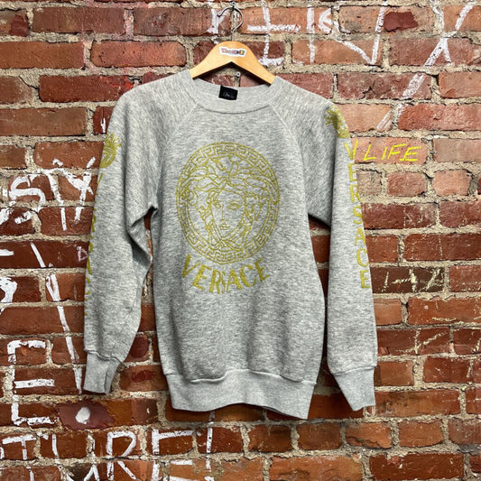 Vintage Bootleg Versace crewneck Grey Size M