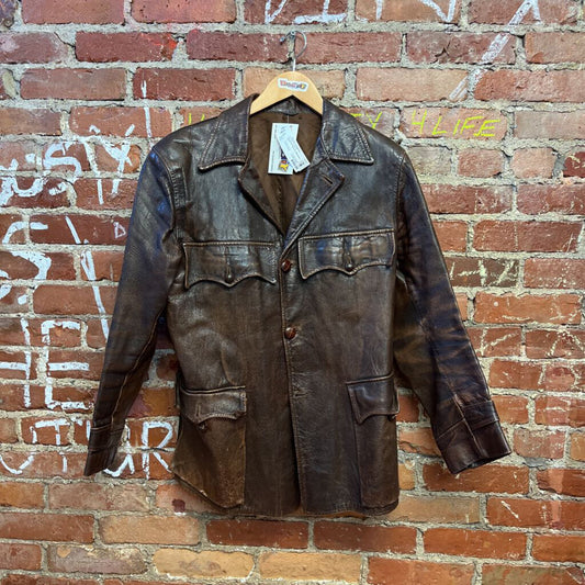 Vintage 50s Monarch Milwaukee leather Jacket brown