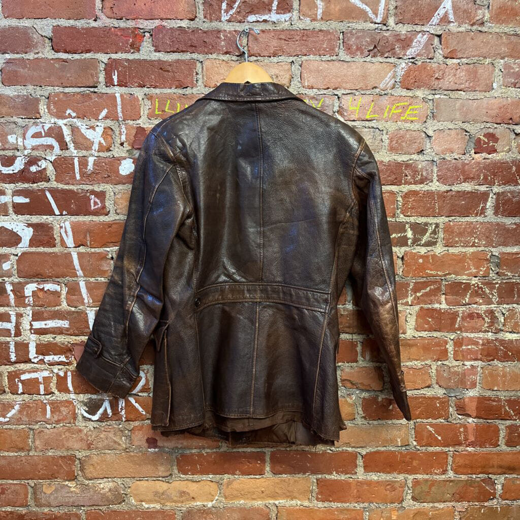 Vintage 50s Monarch Milwaukee leather Jacket brown