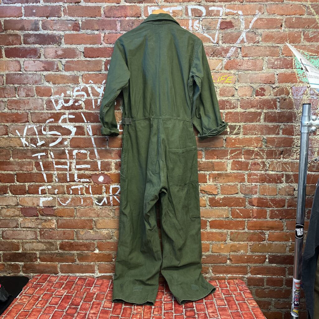 Vintage Army Jumpsuit Green Size M