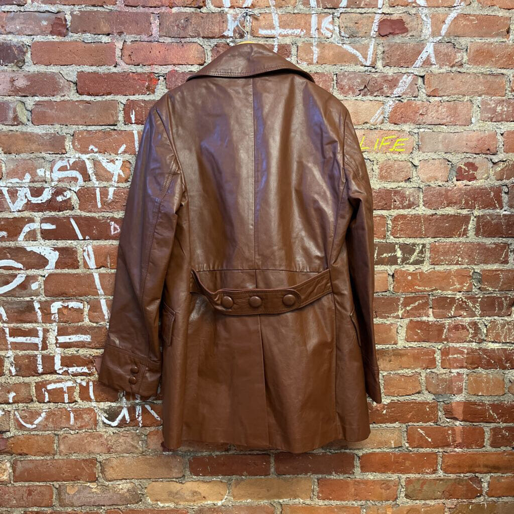 Vintage Leather Jacket brown Size 42