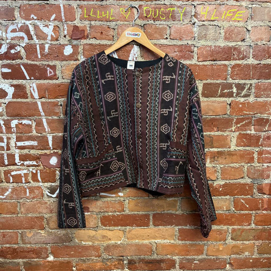 Hand Made Tapestry Jacket Size Large