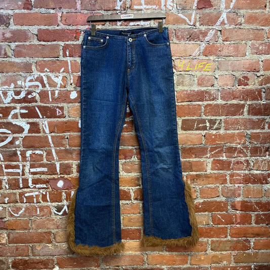 Buffalo David Bitton Flare Fuzz Jeans Size 29