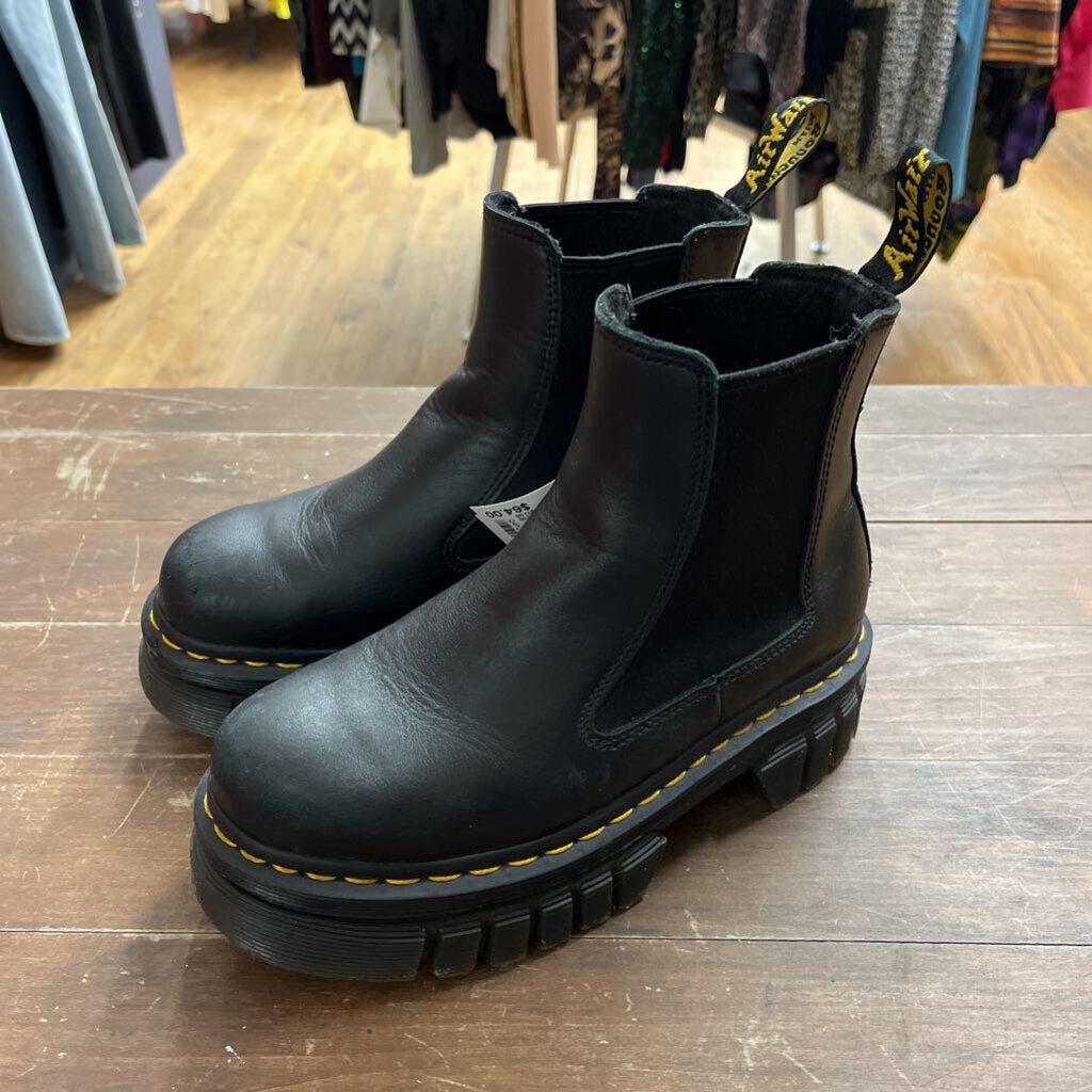 Dr Martens Platform Chelsea Boots Black Size 5L