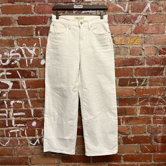 Madewell Jeans White Wide-Leg Size 26