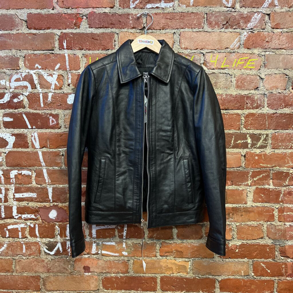 The Jacket Maker Leather Jacket Black S