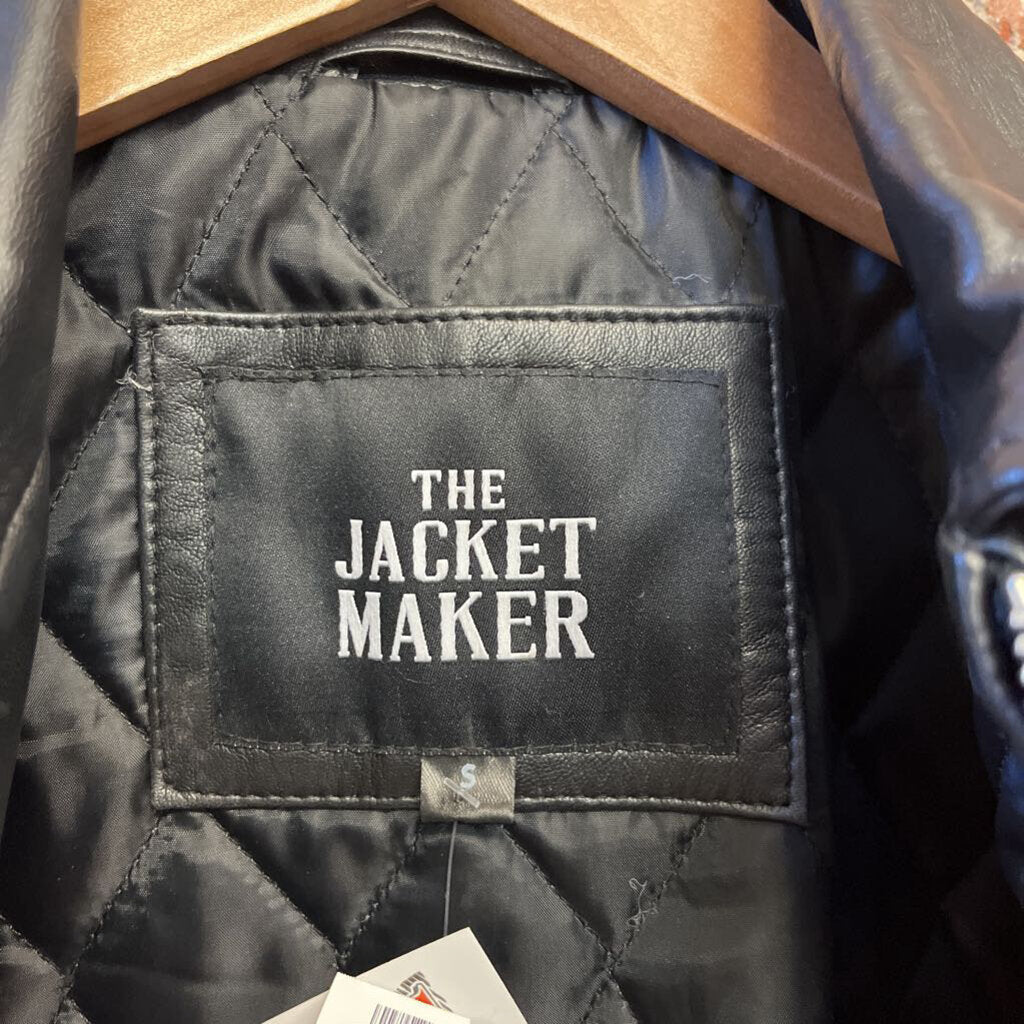 The Jacket Maker Leather Jacket Black S