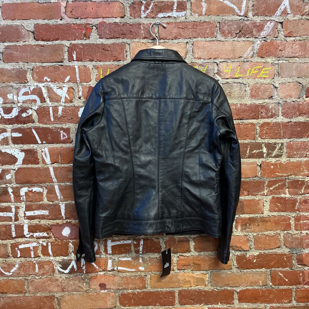 The Jacket Maker Leather Jacket Black S