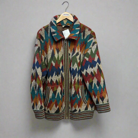 Missoni Abstract Zip Up Sweater Multi XL