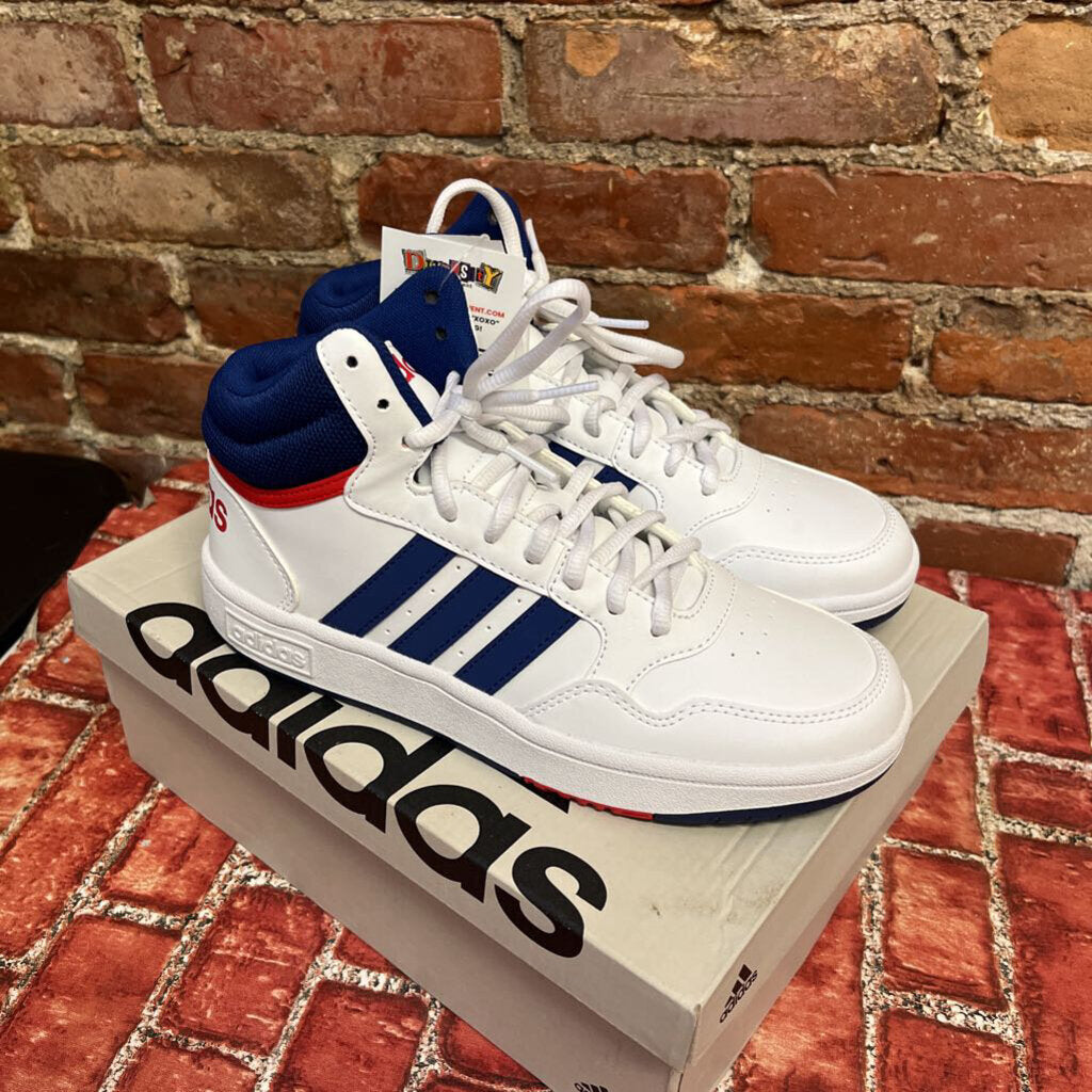 NWT Adidas Hoops 3.0 White Sneakers Size 7.5L