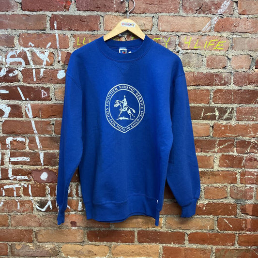 Vintage Russell Nursing Crewneck Blue Size Large