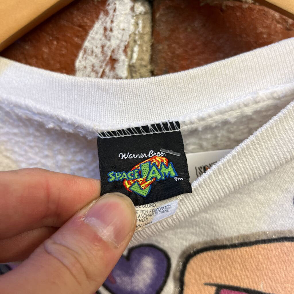 Vintage Space Jam Air Brush Graphic Crewneck Size S