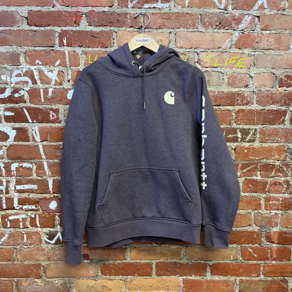 Carhartt Logo Hoodie Purple Size M