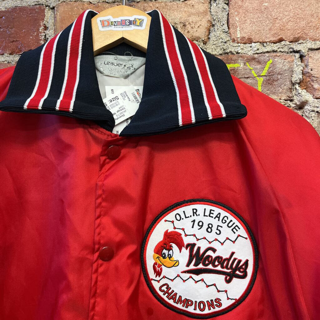 Vintage 1985 Woodys Champions Varsity Jacket Size S