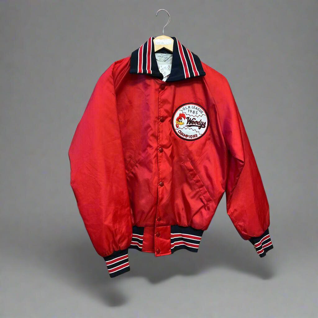 Vintage 1985 Woodys Champions Varsity Jacket Size S