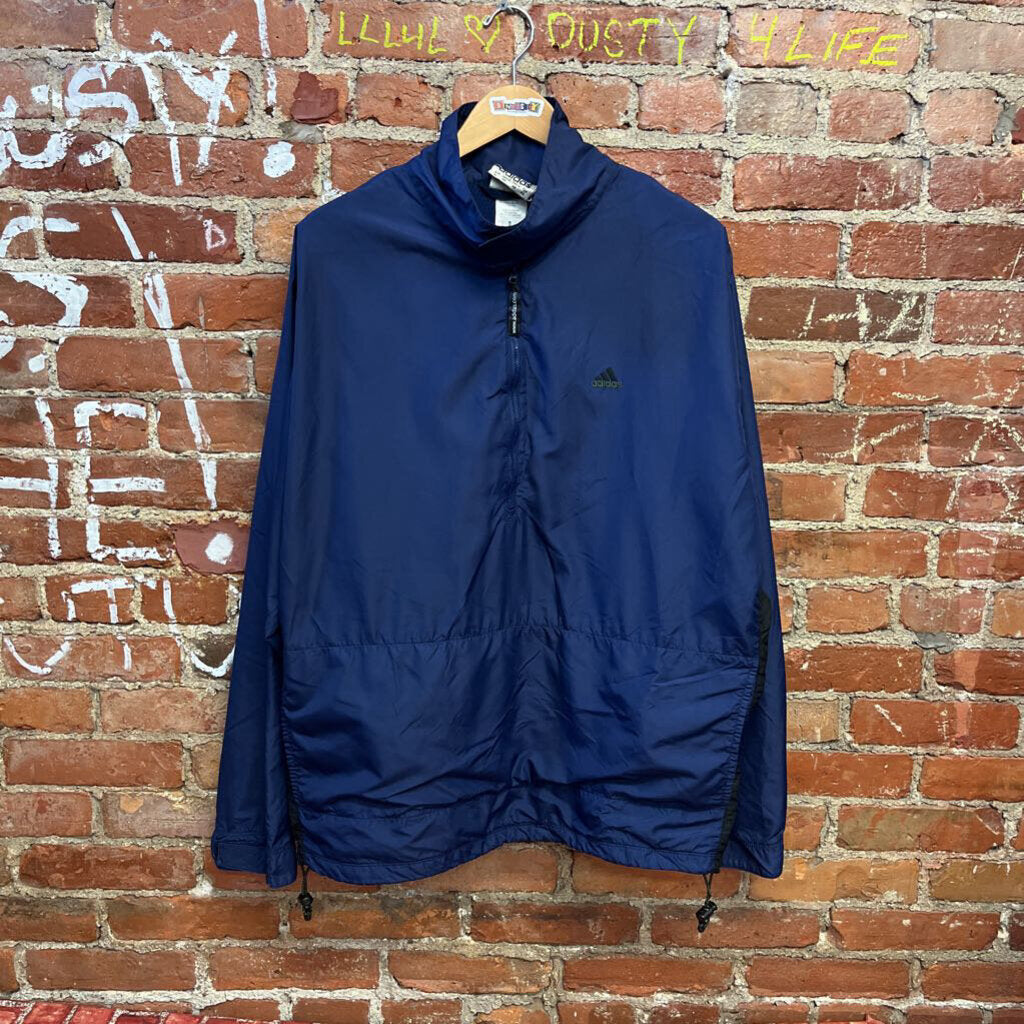 Vintage Adidas Windbreaker Jacket Navy Size XL