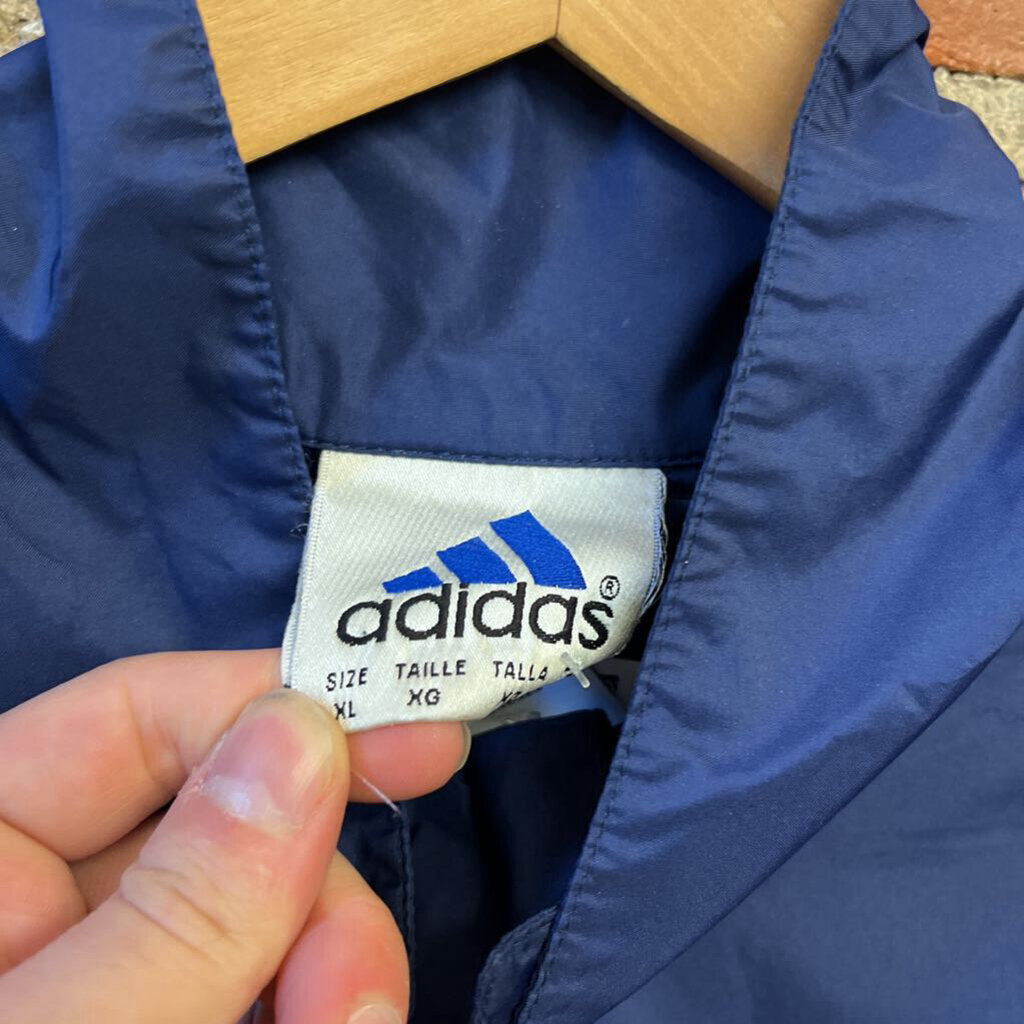 Vintage Adidas Windbreaker Jacket Navy Size XL