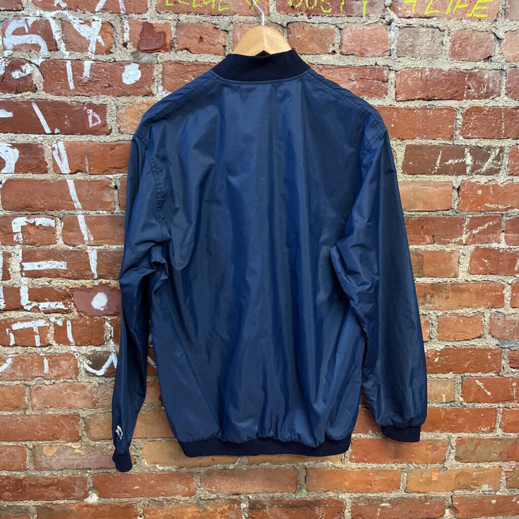 Vintage Starter Nylon Bomber Jacket Blue Size M