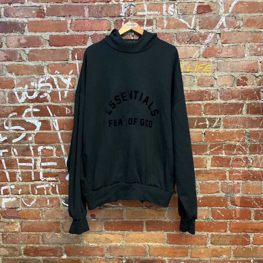 Essentials FOG Hoodie Black Size Large