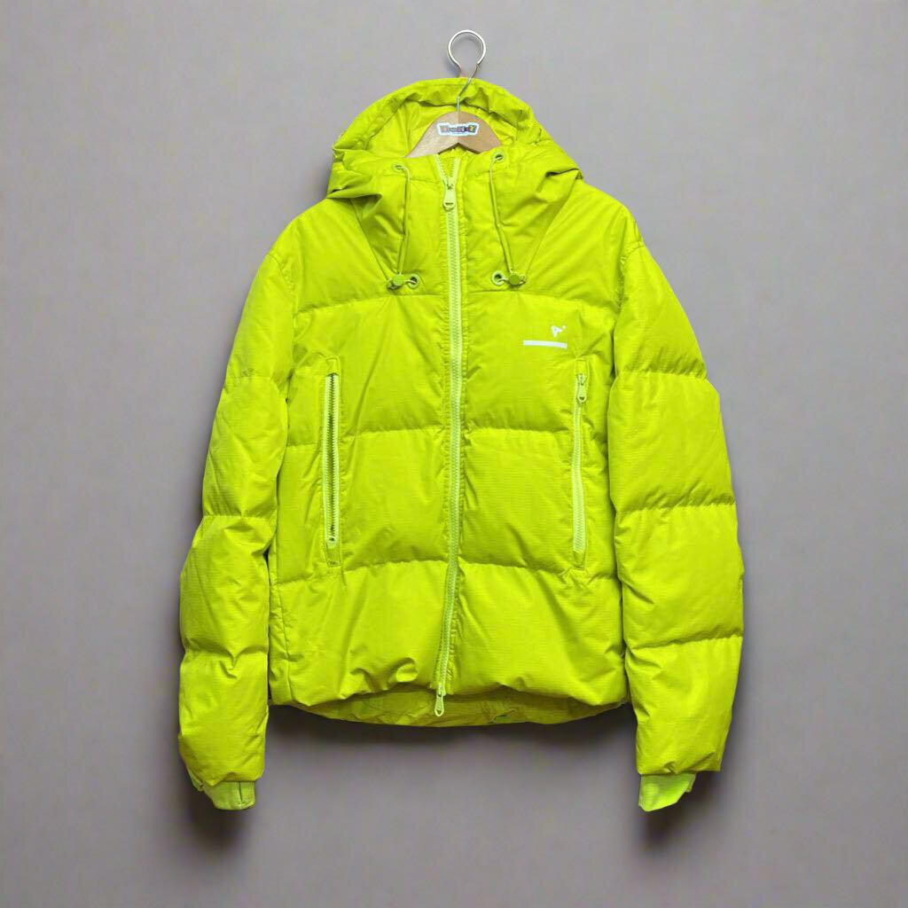 The Arrivals NYC Neon Yellow Down Puffer Jacket Medium