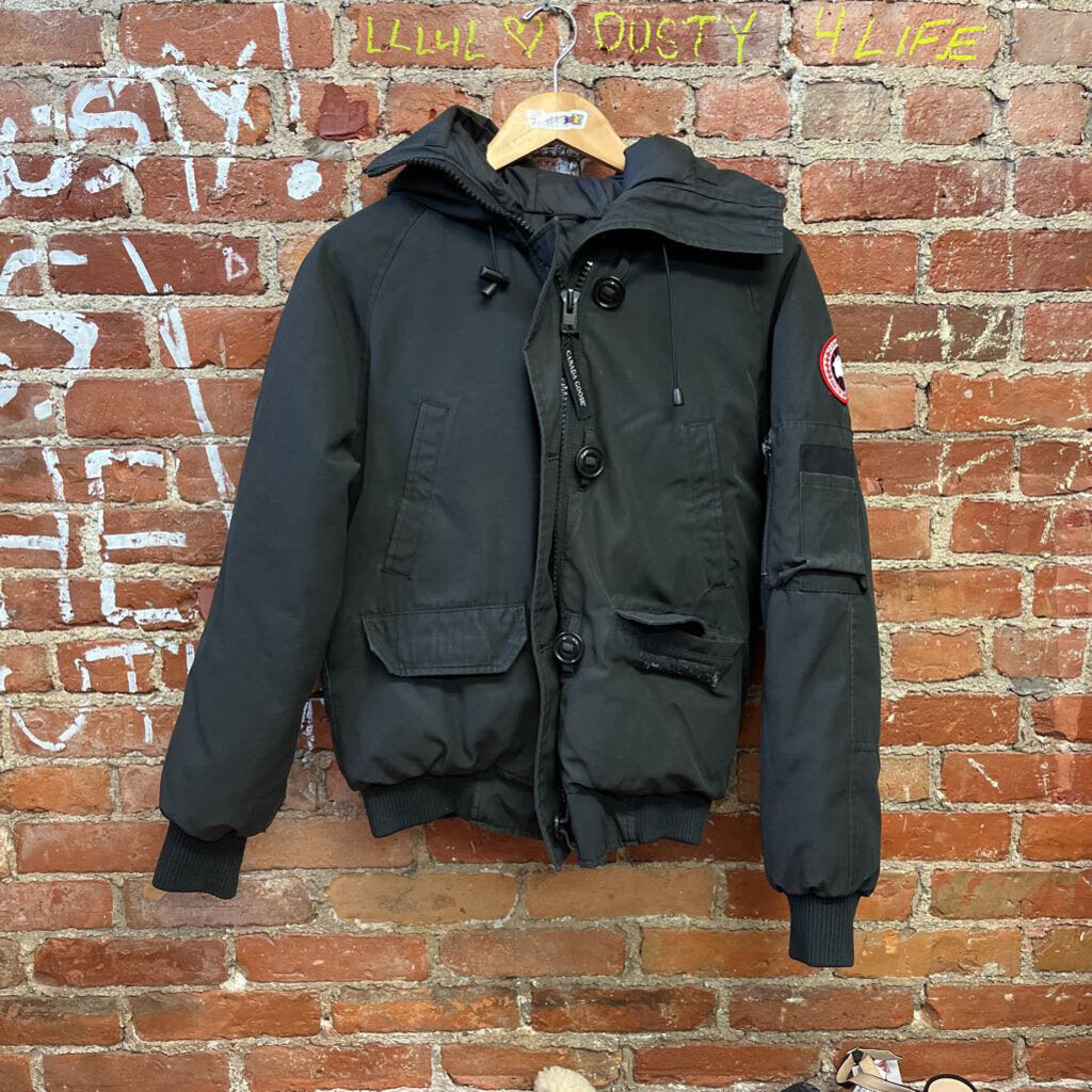 Canada Goose Cropped Puffer Parka Jacket Black Size M