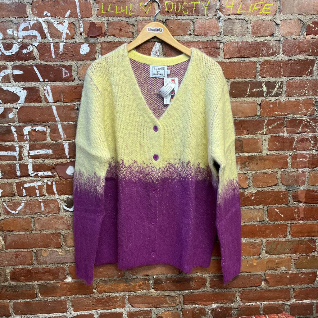 Custom Made Ruined By Moke Arts Cardigan Size L