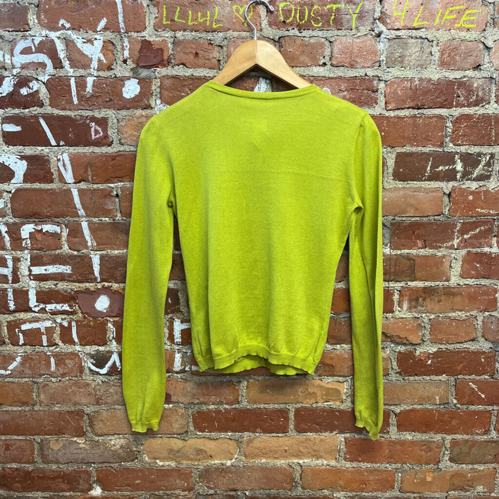 Valentino Green Cardigan Sweater Size S