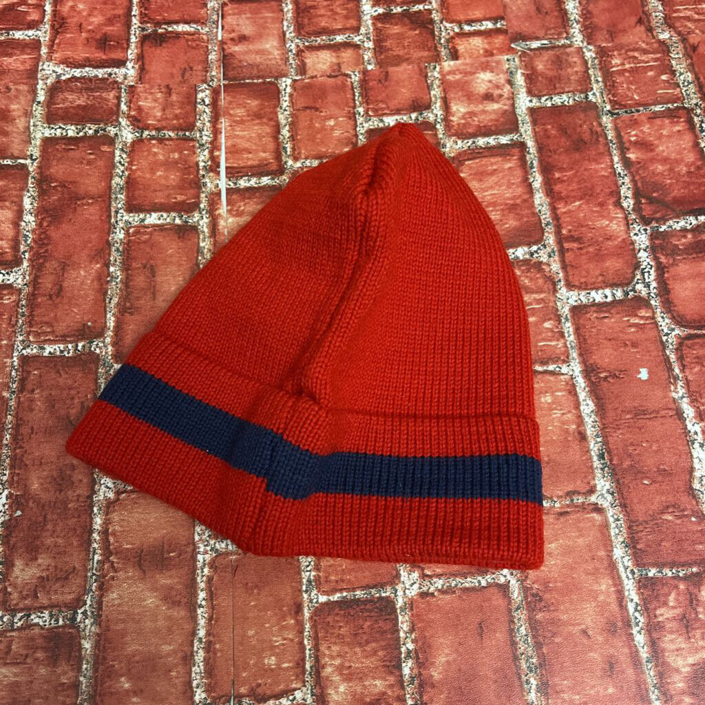 Vintage Moriarty Beanie Hat Peace Sign Red OS