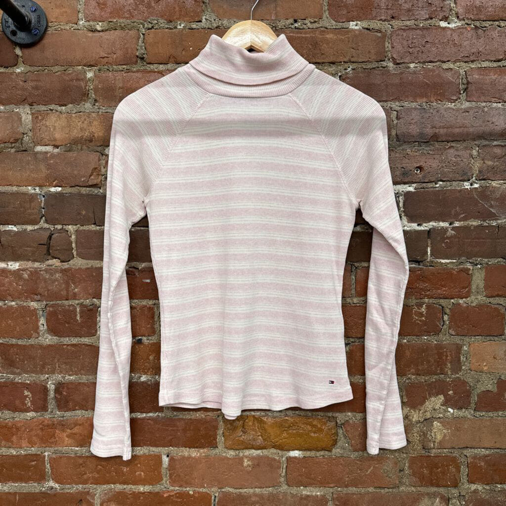 Tommy Hilfiger Striped Turtleneck Pink Size L