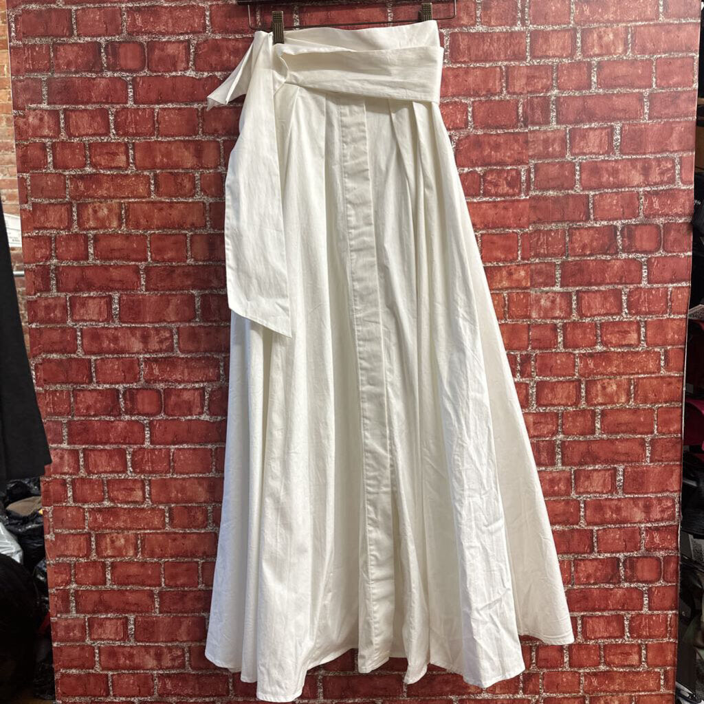 Anthropologie Mare Mare Maxi Skirt White Cotton Size XXS