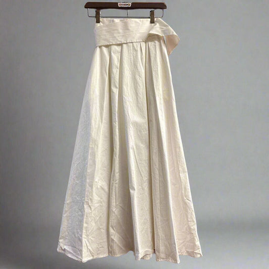 Anthropologie Mare Mare Maxi Skirt White Cotton Size XXS