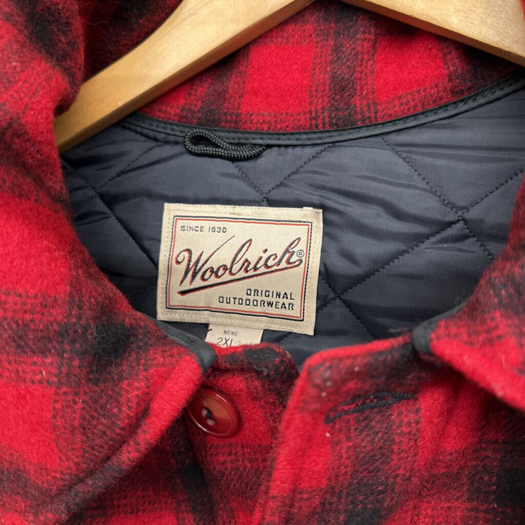 Woolrich Plaid Heavy weight Jacket red Size 2XL