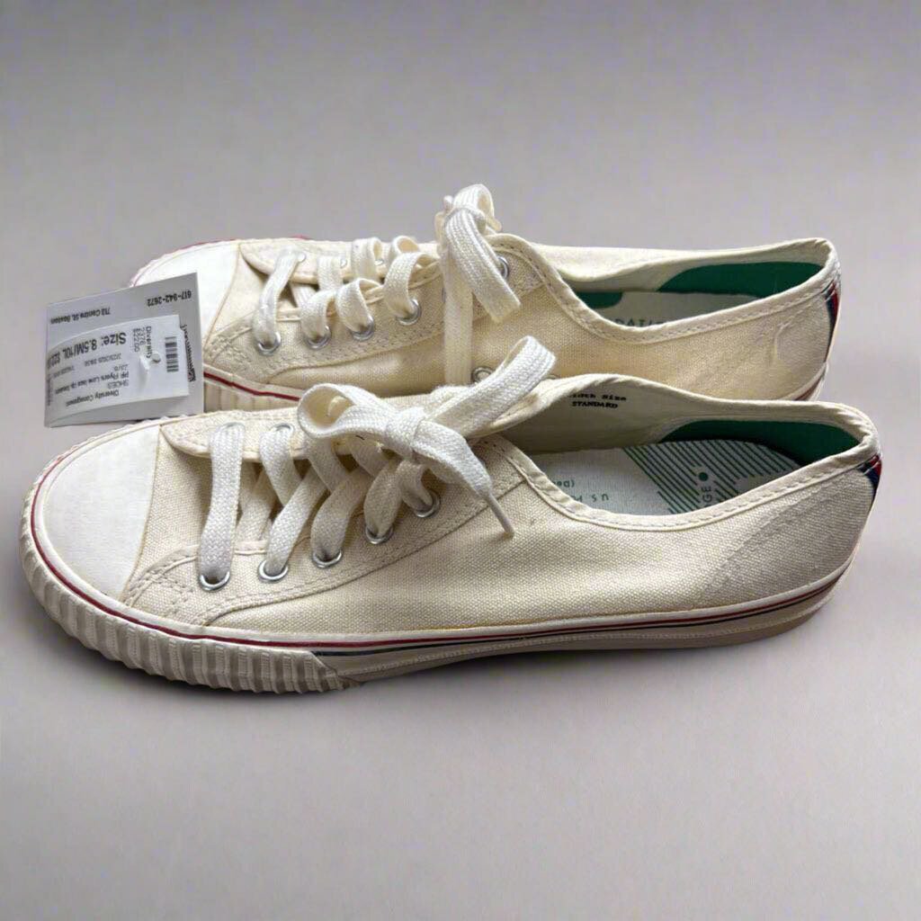 PF Flyers Low lace Up Sneakers Cream Size 8.5M/10L