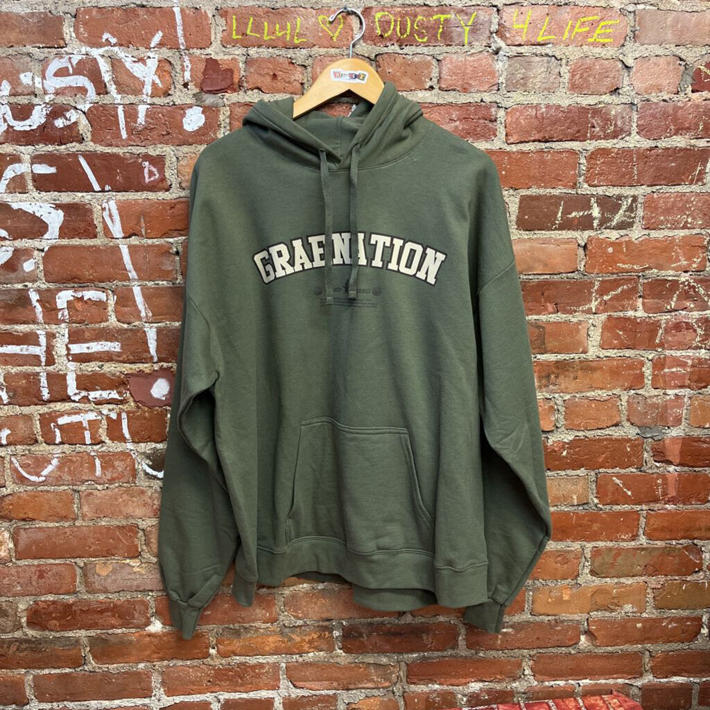 LOCAL ARTIST Grae Hoodie Green Size XL