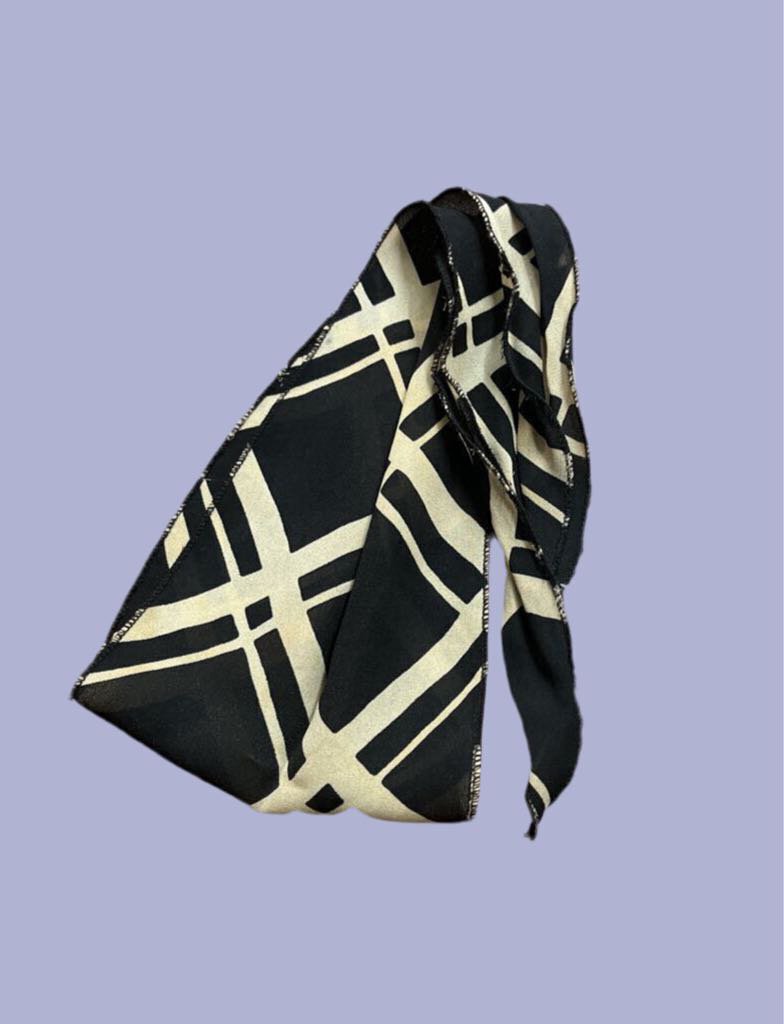 Bag Tie Black White