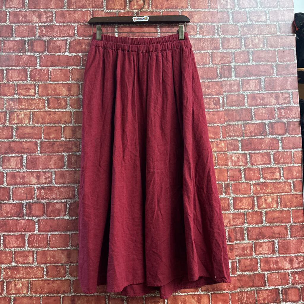 Midi Skirt red Size L