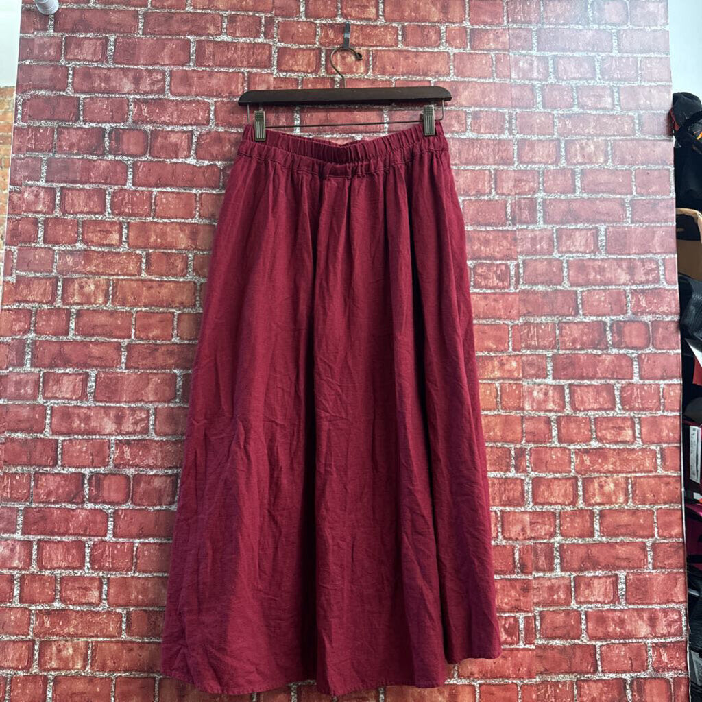 Midi Skirt red Size L